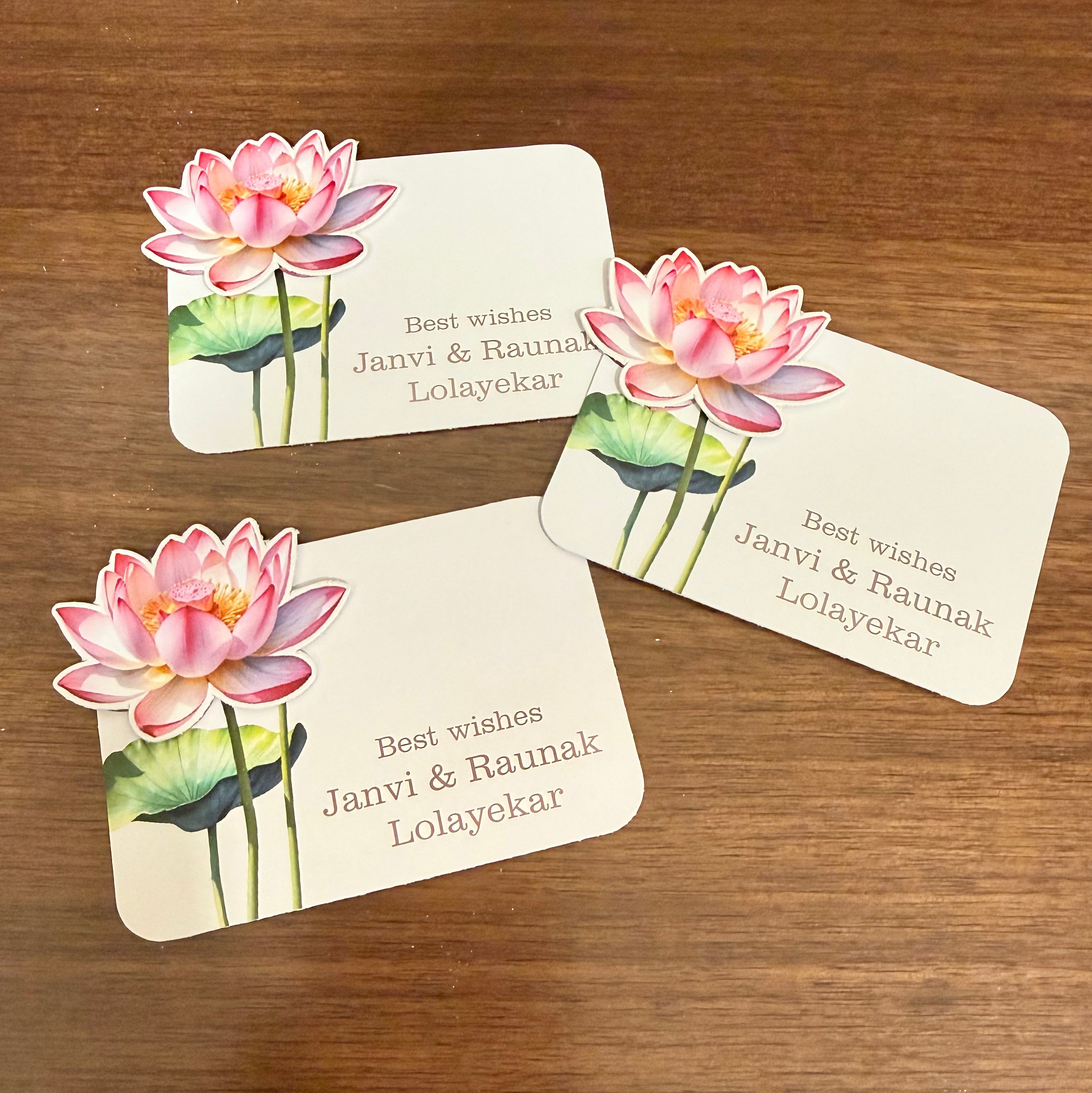 3D Gift Tag - Lotus