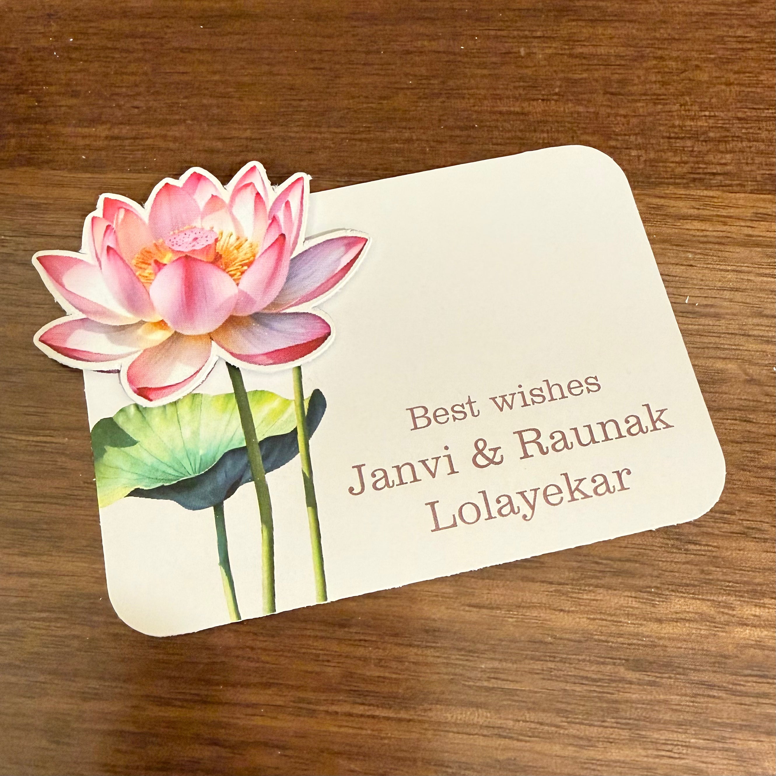 3D Gift Tag - Lotus