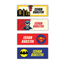 Iron On Labels - Superhero Mania