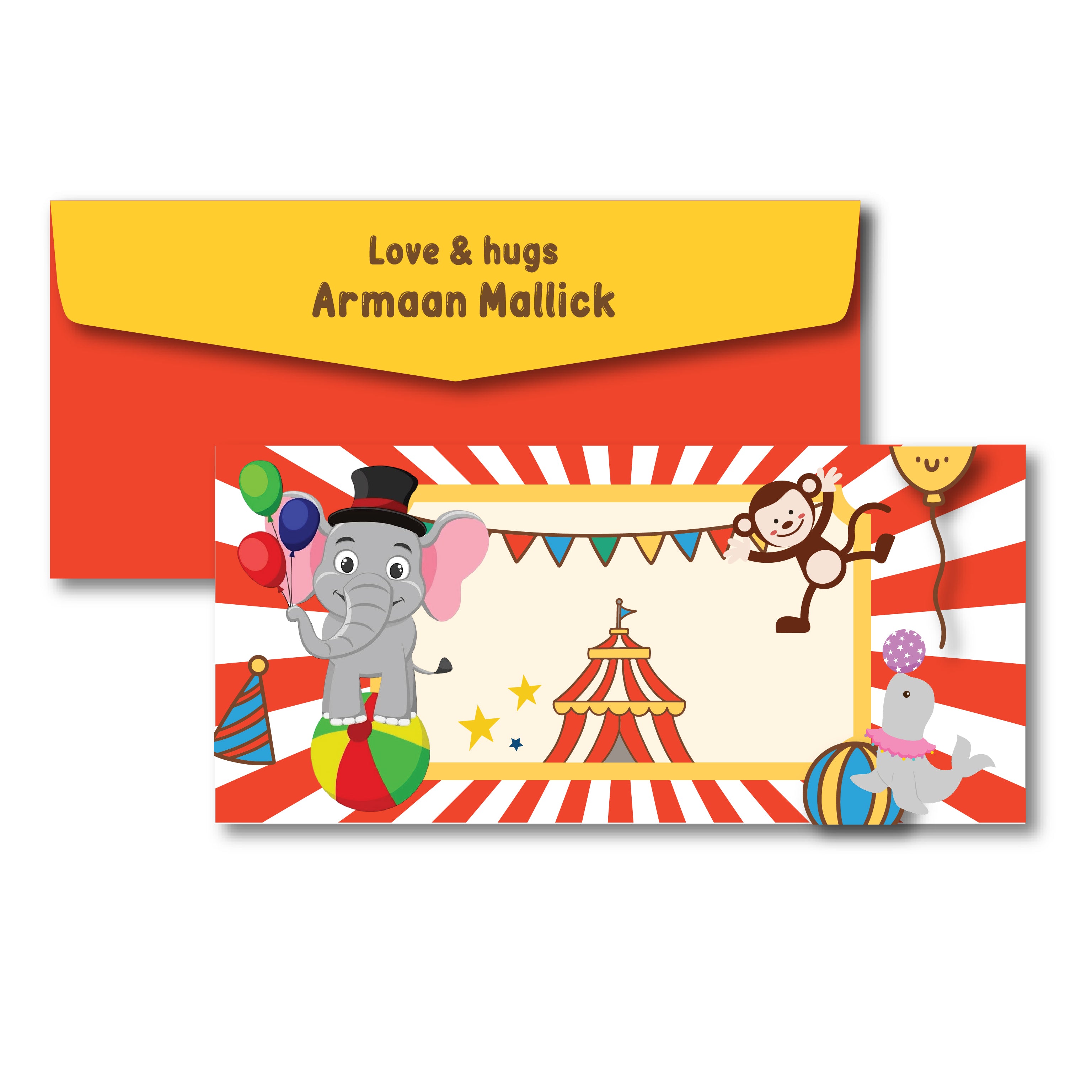 Money Envelope (Kids) - Circus