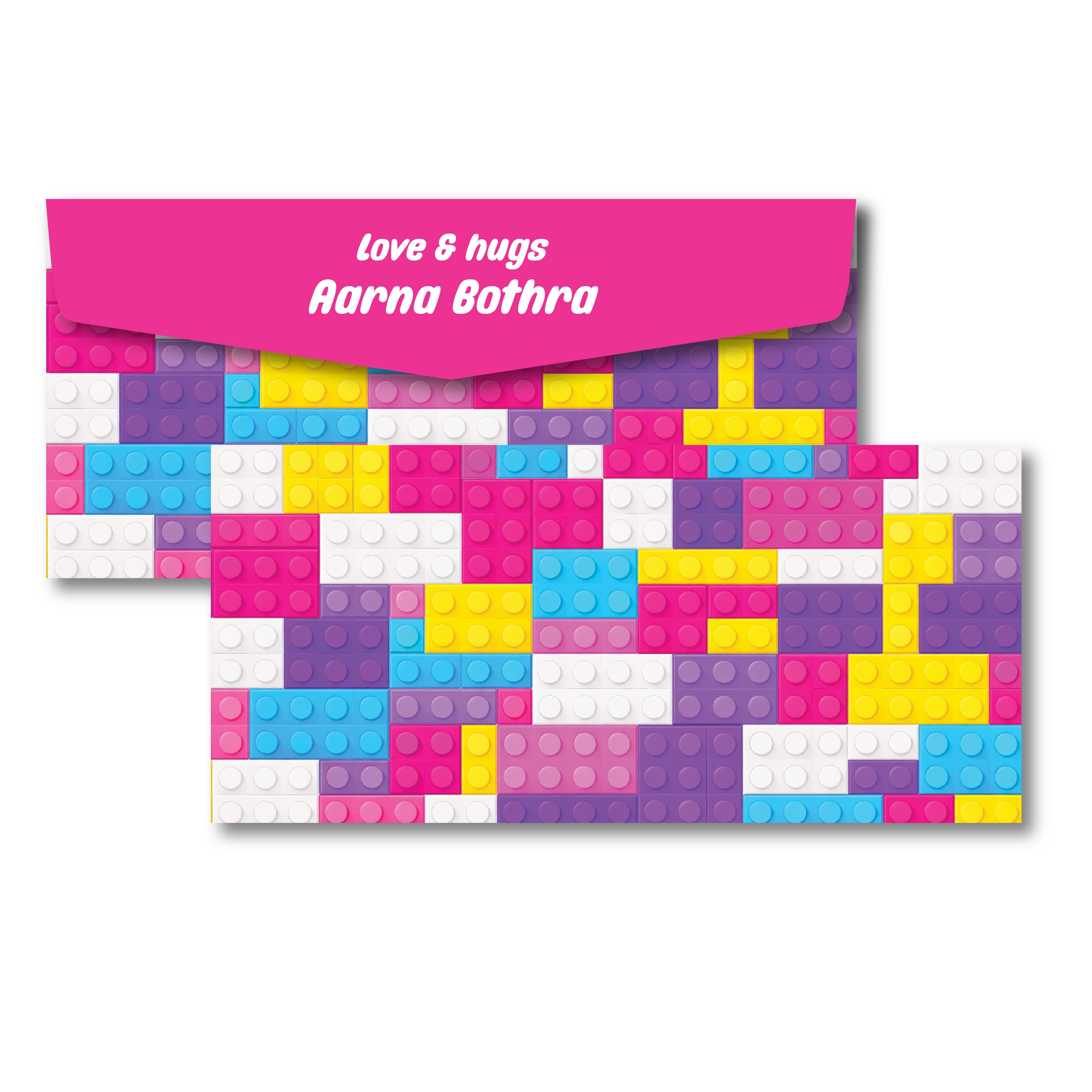 Money Envelope (Kids) - Lego pink