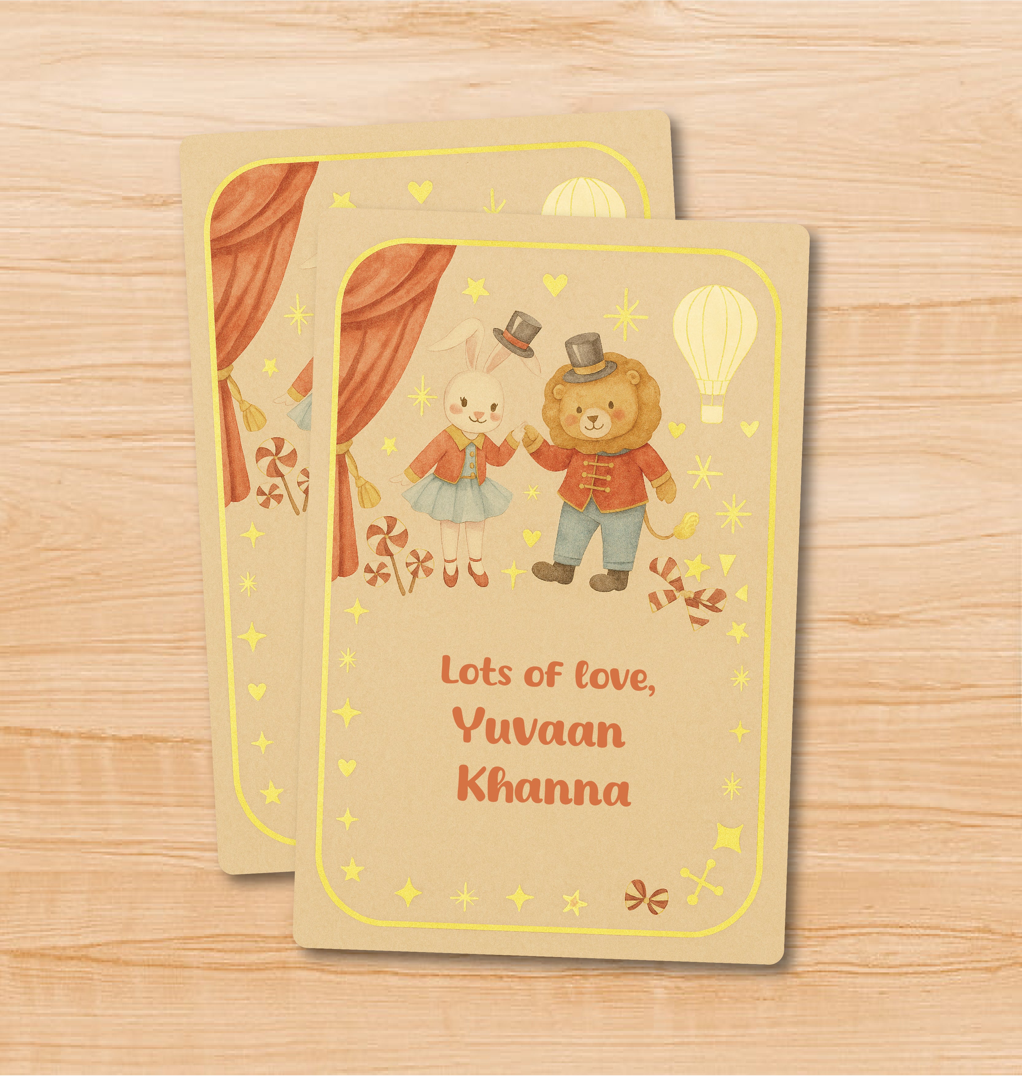 Premium Gift Tag - Circus Lion