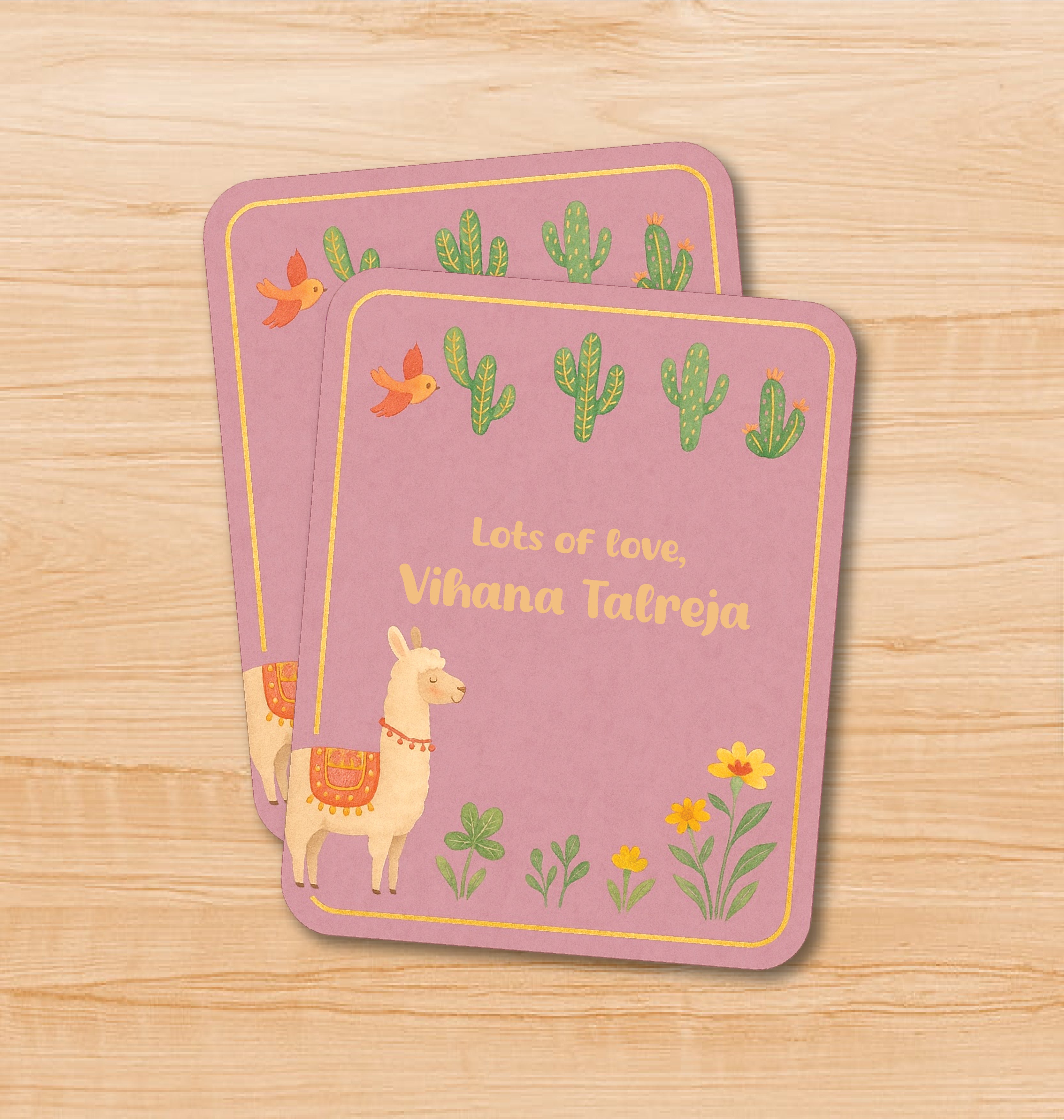 Premium Gift Tag - Llama