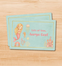 Premium Gift Tag - Mermaid with Castle