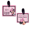 Bag Tag -Minnie Mouse (Pink stripes)