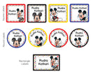 Mixed Shape Labels - Micky Mouse