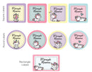 Mixed Shape Labels - Unicorn