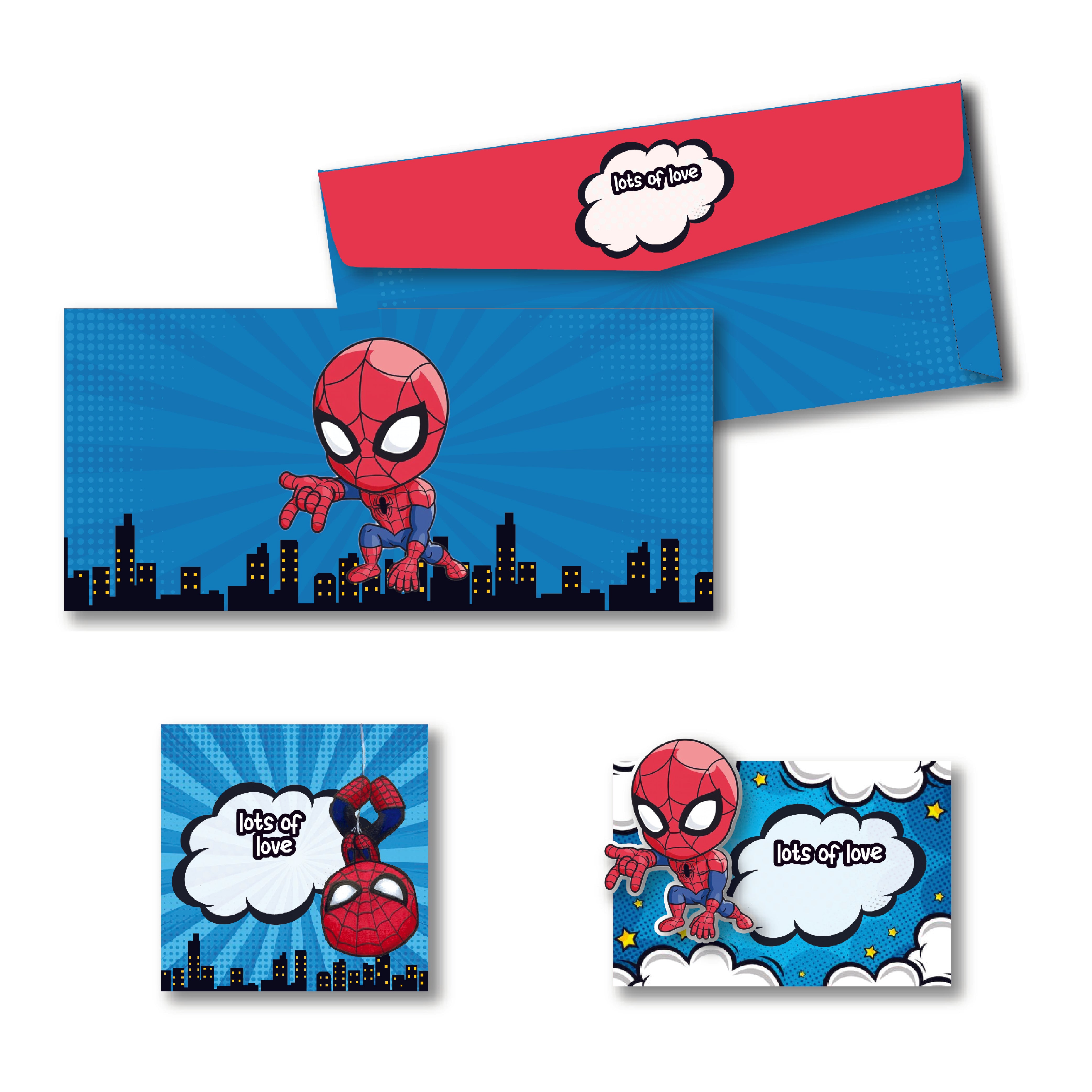 Money Envelope & Gift Tag Sets - Spiderman