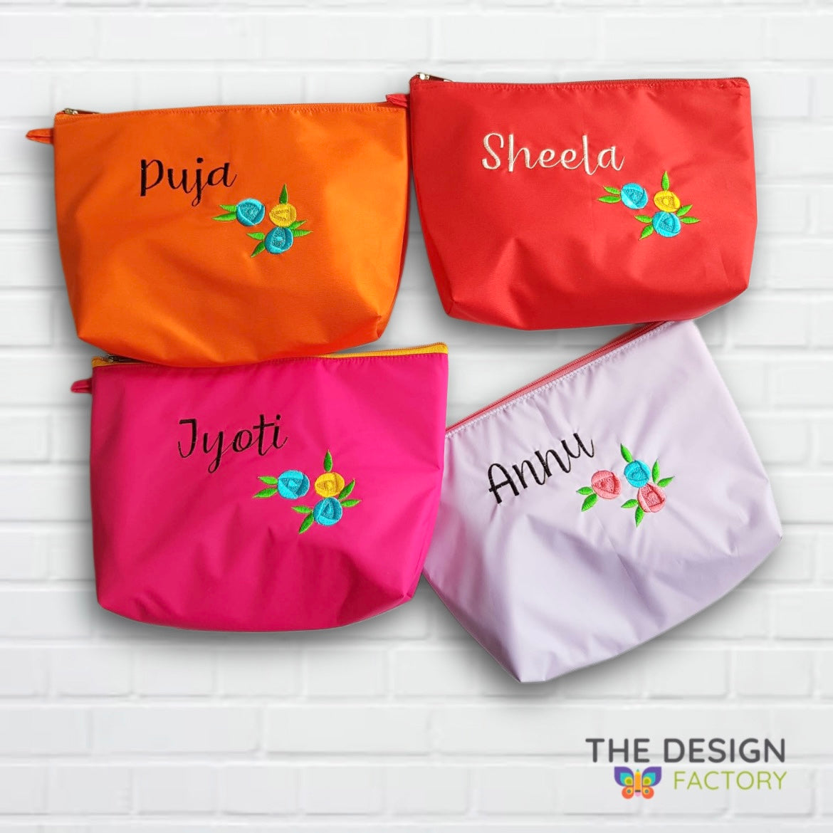 Multipurpose pouch (Curved) - Flower bunch