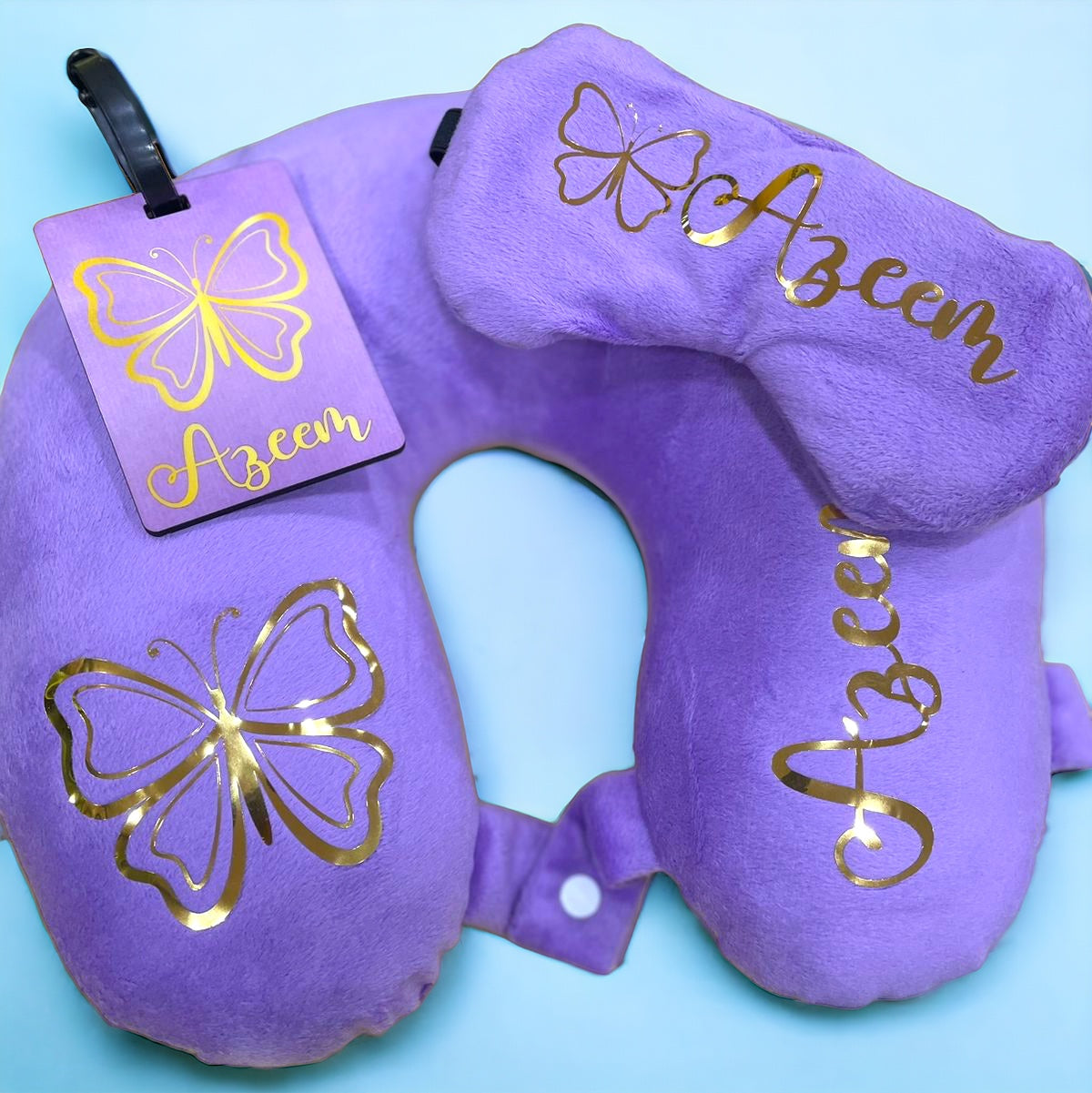 Neck Pillow Combo -  Butterfly golden