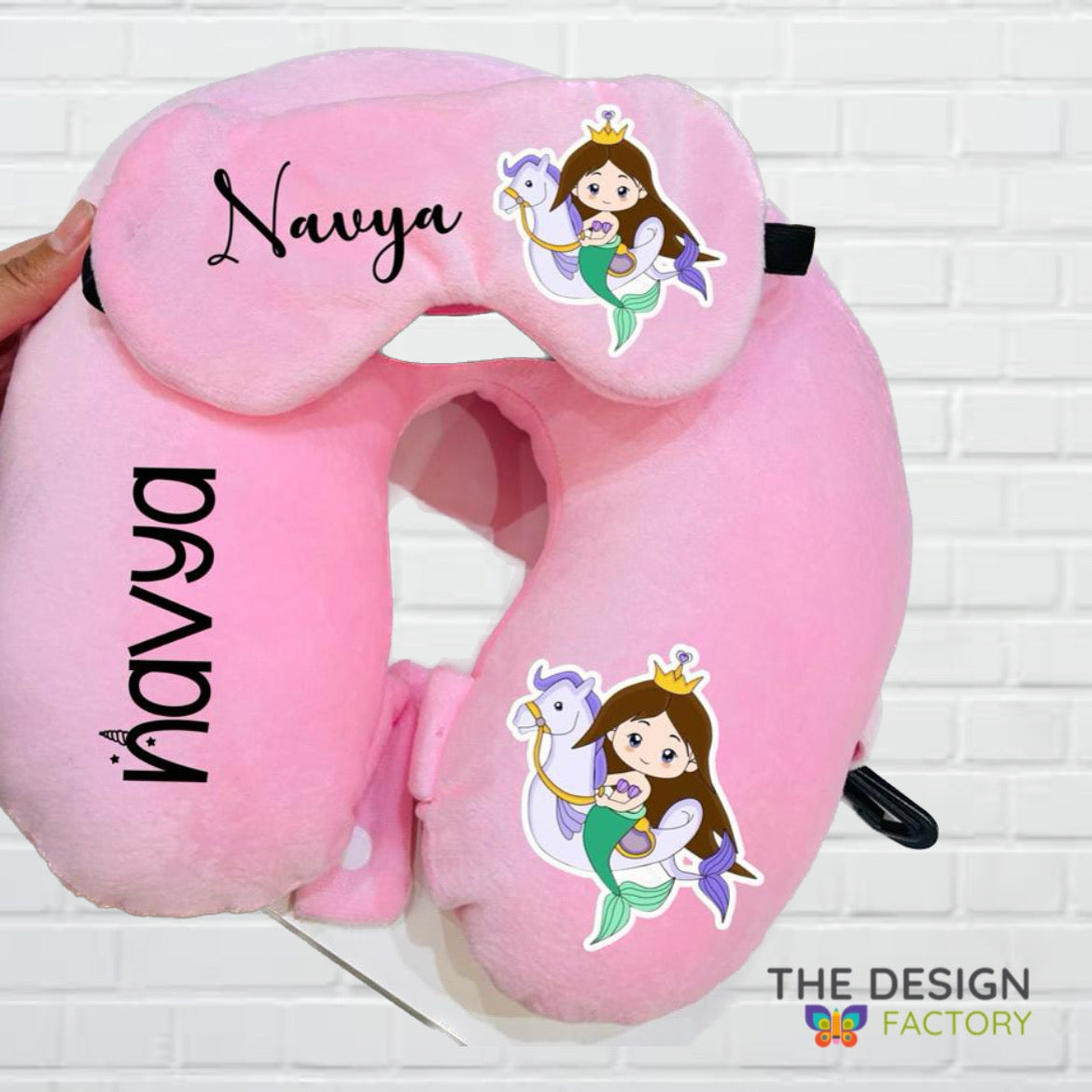 Neck Pillow - Eye Mask Set - Unicorn mermaid