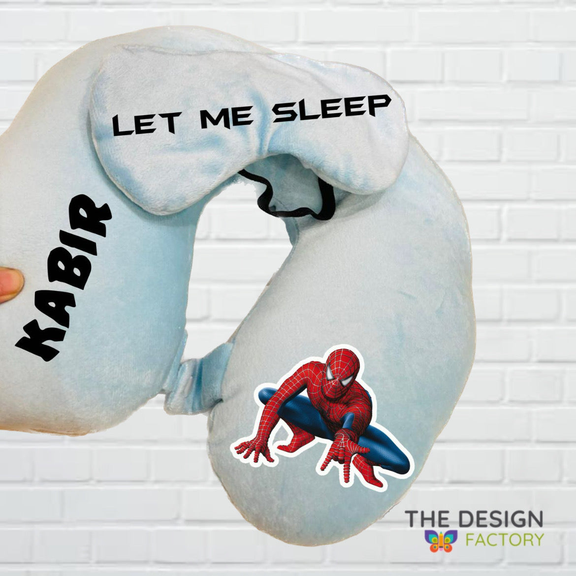 Neck Pillow - Eye Mask Set - Spiderman