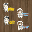 Permenant Ink Transfer Sticker - Astronaut Boy