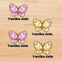 Permenant Ink Transfer Sticker - Butterfly