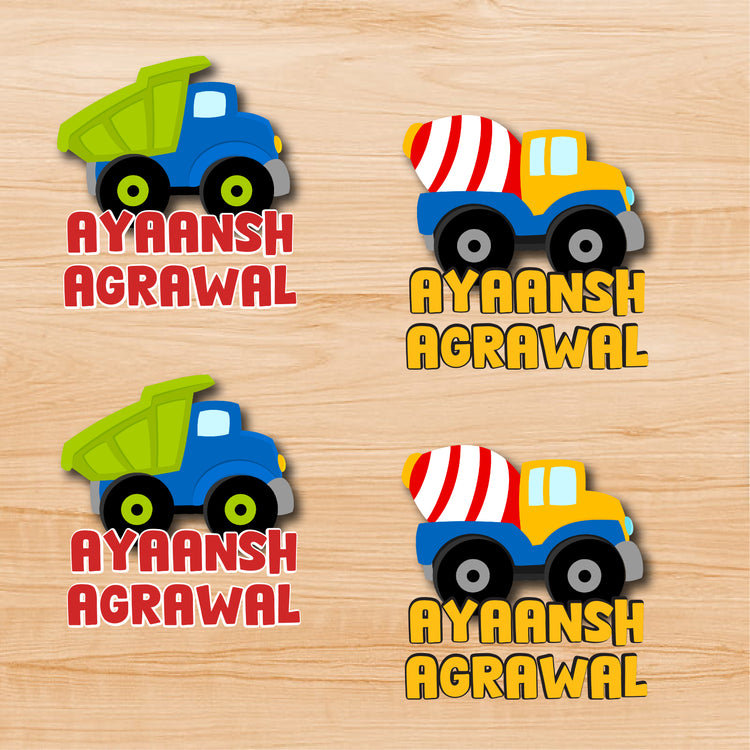 Permenant Ink Transfer Sticker - Construction Trucks – thedesignfactoryshop