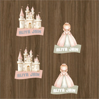 Permenant Ink Transfer Sticker - Princess & Castle