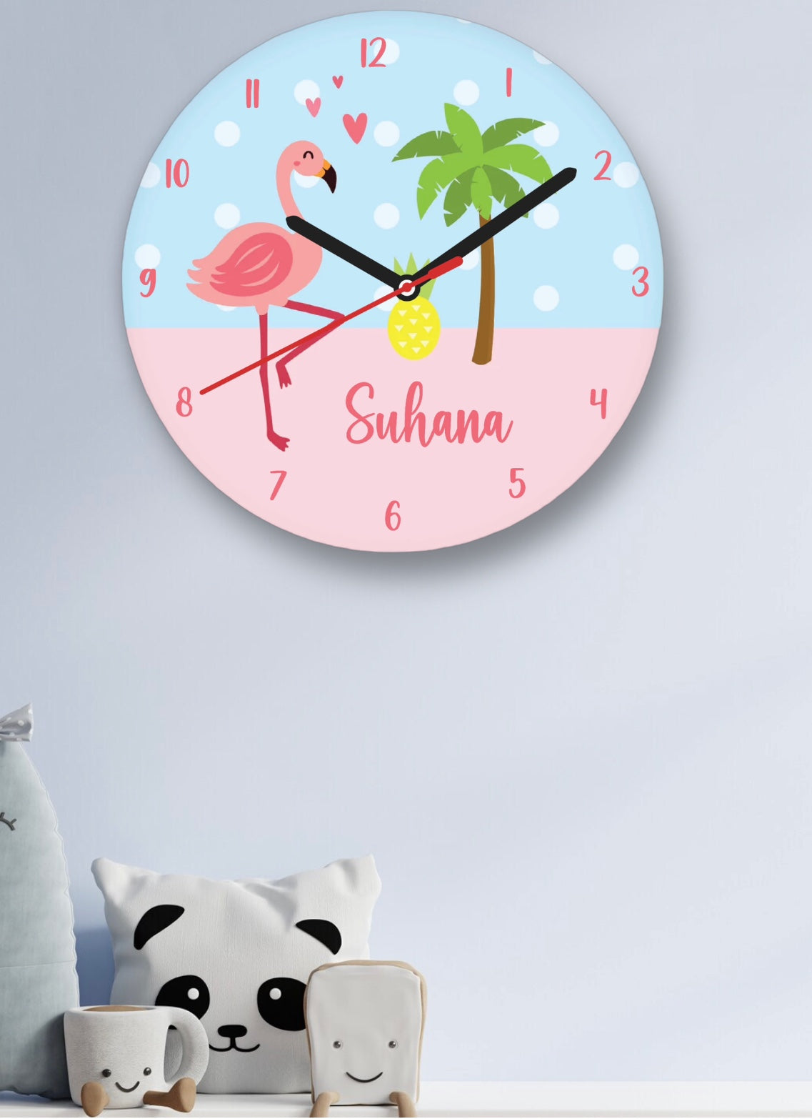 Wall Clock - Flamingo