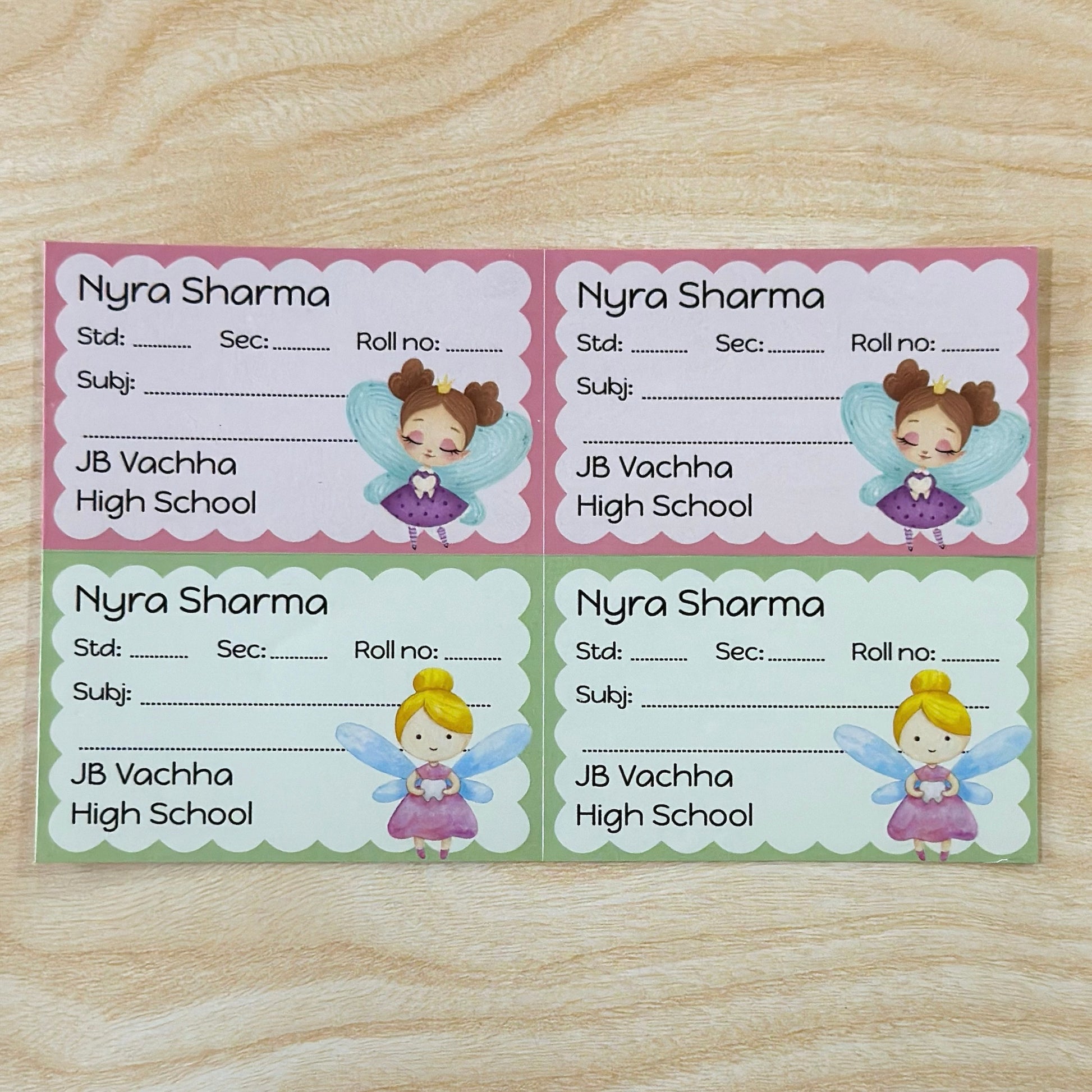 School Book Labels - Fairies โ thedesignfactoryshop