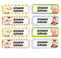 Rectangular Labels - Baby Farm Animals