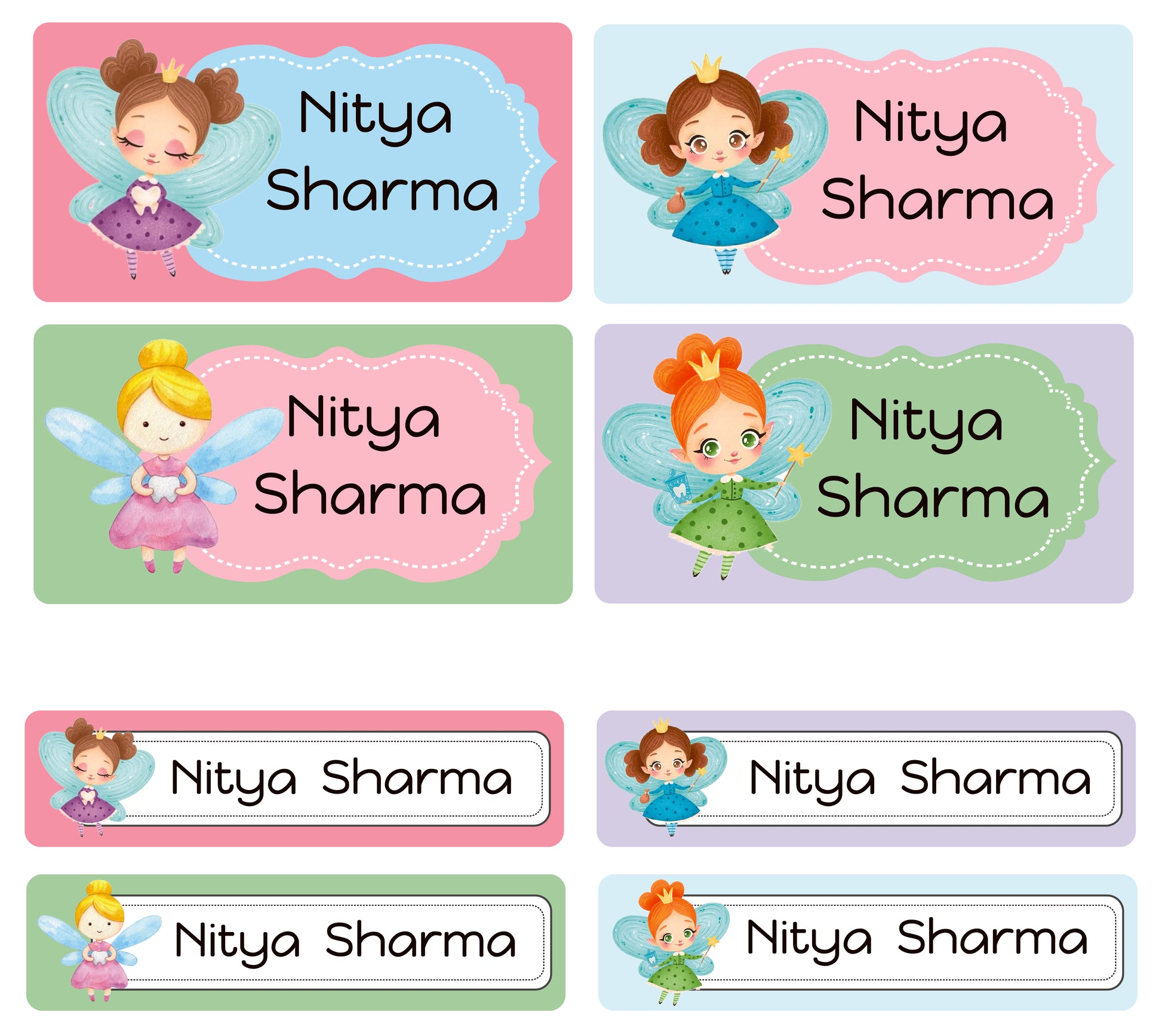 Rectangular Labels - Fairies โ thedesignfactoryshop