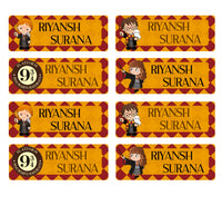 Rectangular Labels - Harry Potter & Friends