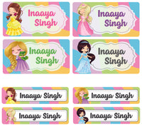 Rectangular Labels - Princess