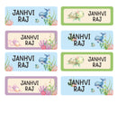 Rectangular Labels - Underwater Life