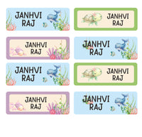 Rectangular Labels - Underwater Life