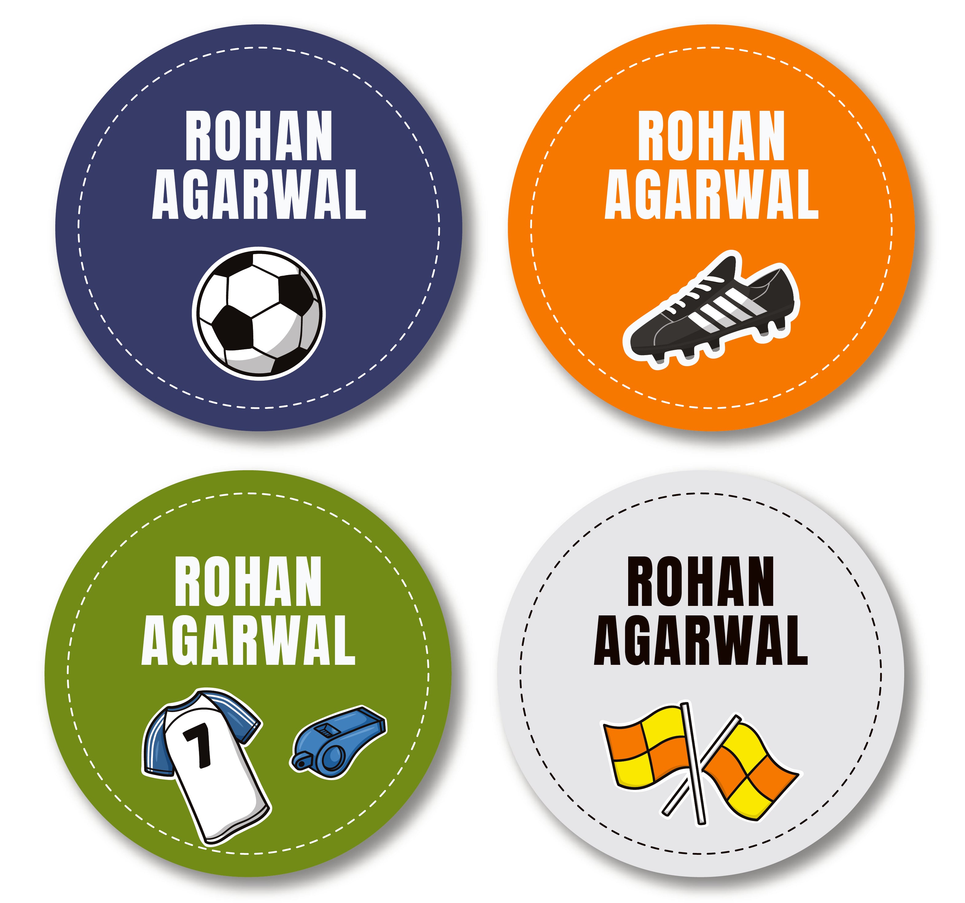 Round Labels - Sports Mania