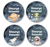 Round Labels - Space Travel
