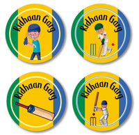 Round Labels - Cricket