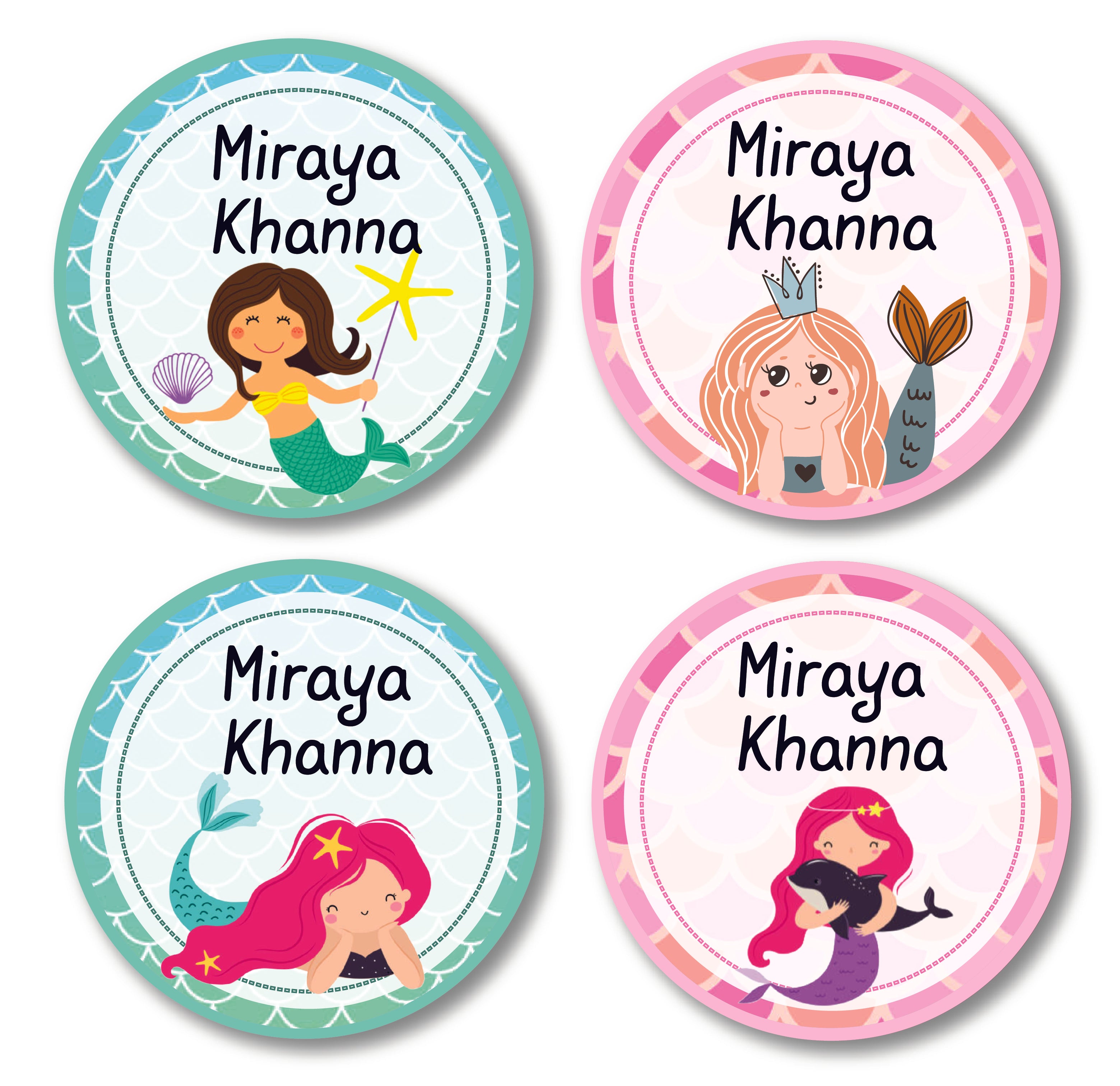 Round Labels - Mermaid