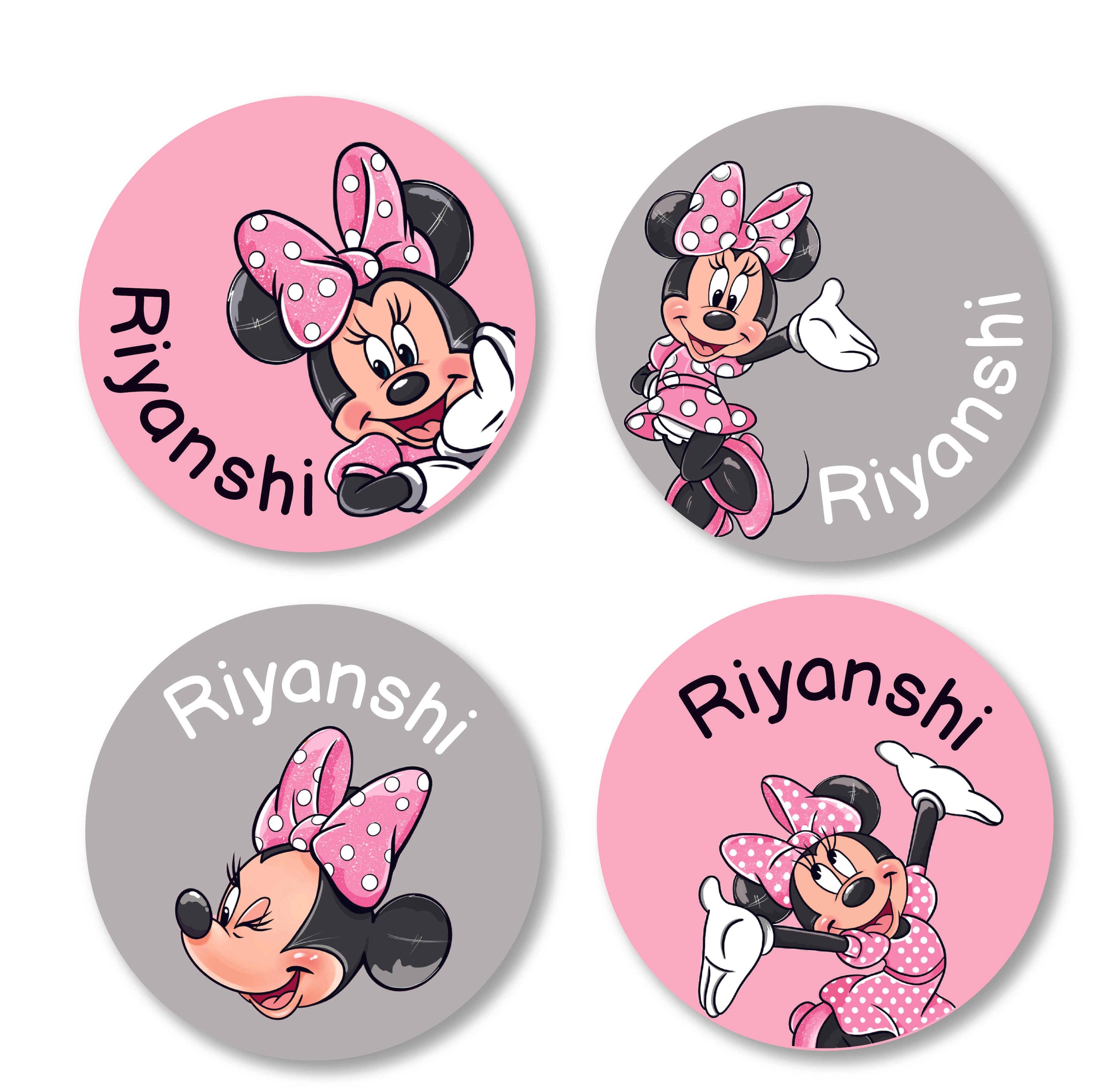 Round Labels - Minnie