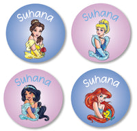 Round Labels - Princess