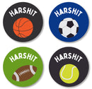 Round Labels - Sports balls