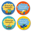 Round Labels - Transport