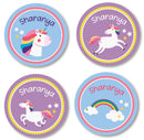 Round Labels - Unicorn