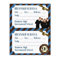 School Book Labels - Harry Potter & Friends