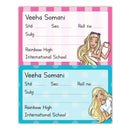 School Book Labels - Barbie