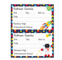 School Book Labels - Space (Design 2)