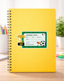 School Book Labels (Shape)  - Football & Trophy