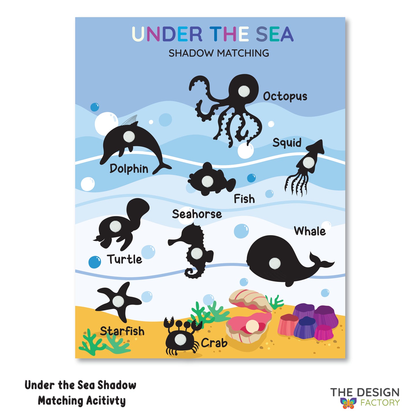 Sea animals Shadow matching Activity