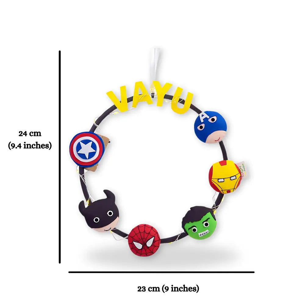 Felt Mini Hoop Hanging - Superheroes