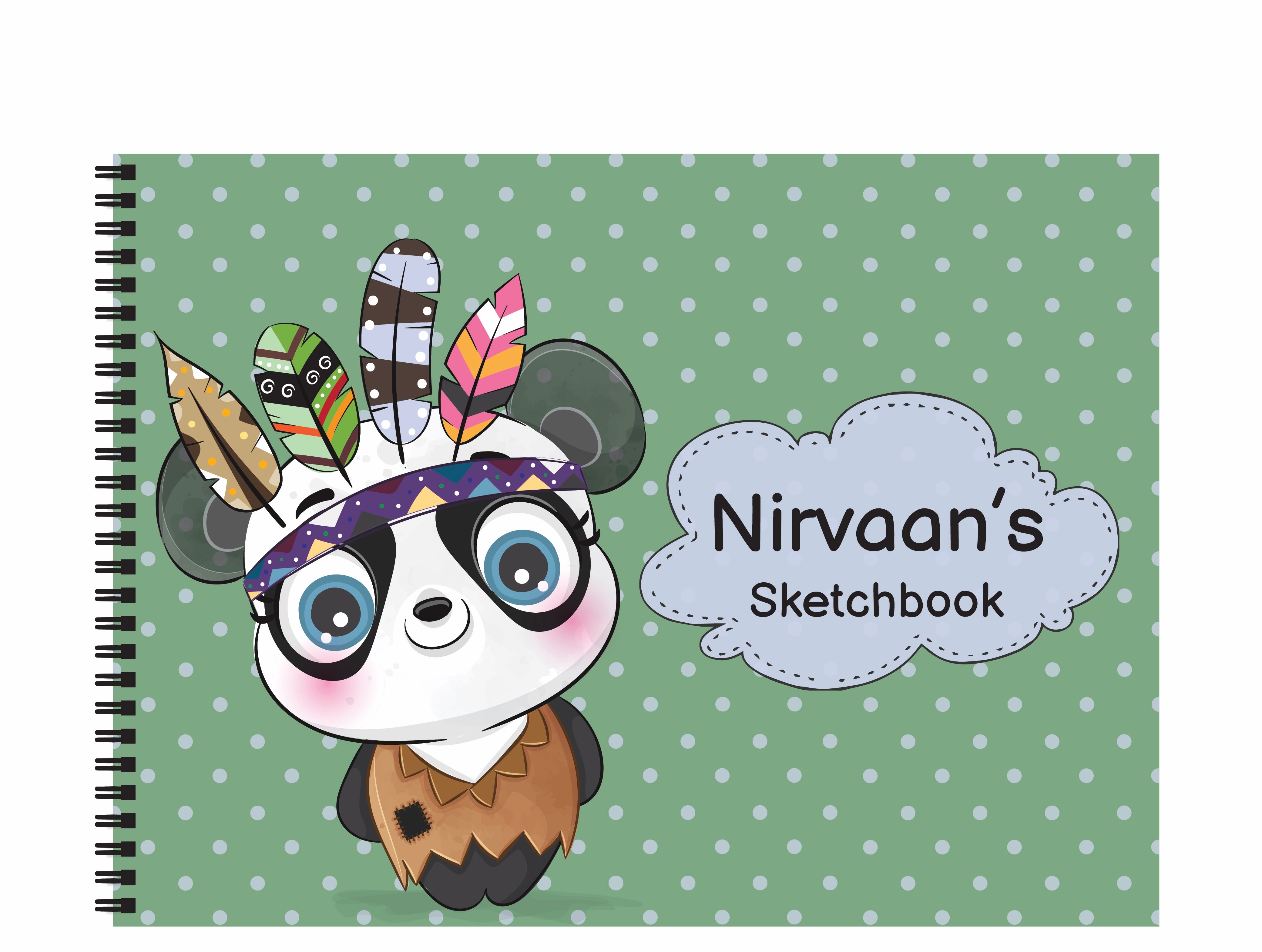 Sketch Book - Tribal Panda