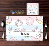 Table Mat Combo - Baby Unicorn