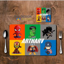 Table Mat Combo - Superheroes