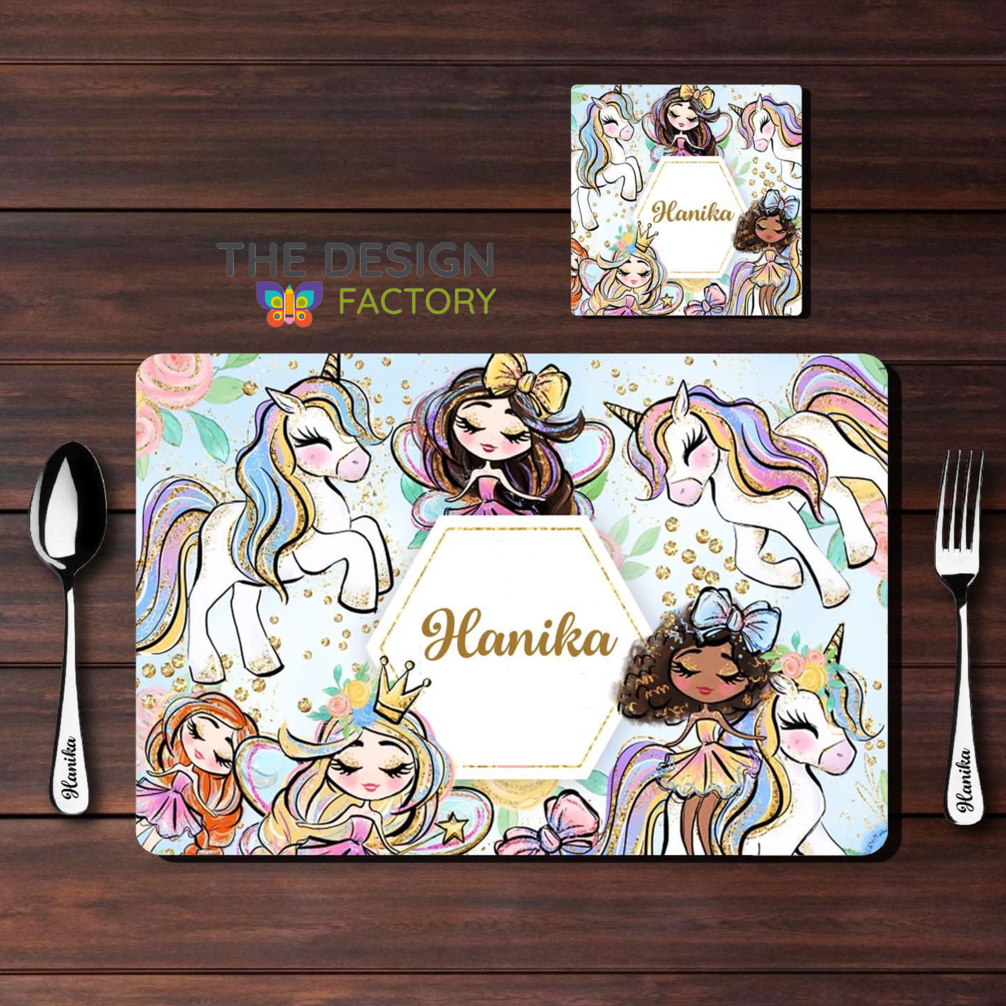 Table Mat Combo - Unicorn & Fairies