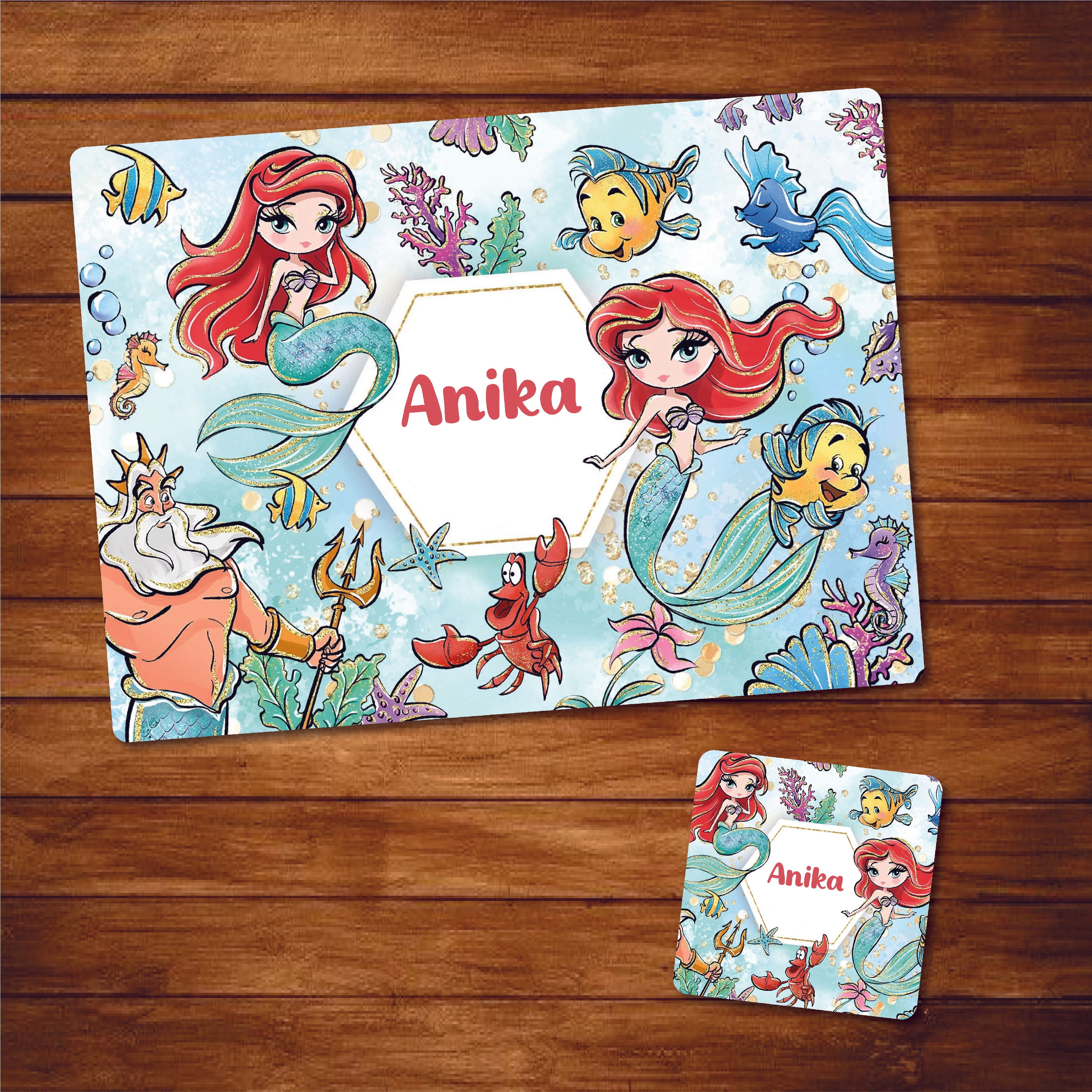 Table Mat With Coaster - Ariel
