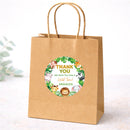 Thank You Sticker (Round) - Jungle Animals