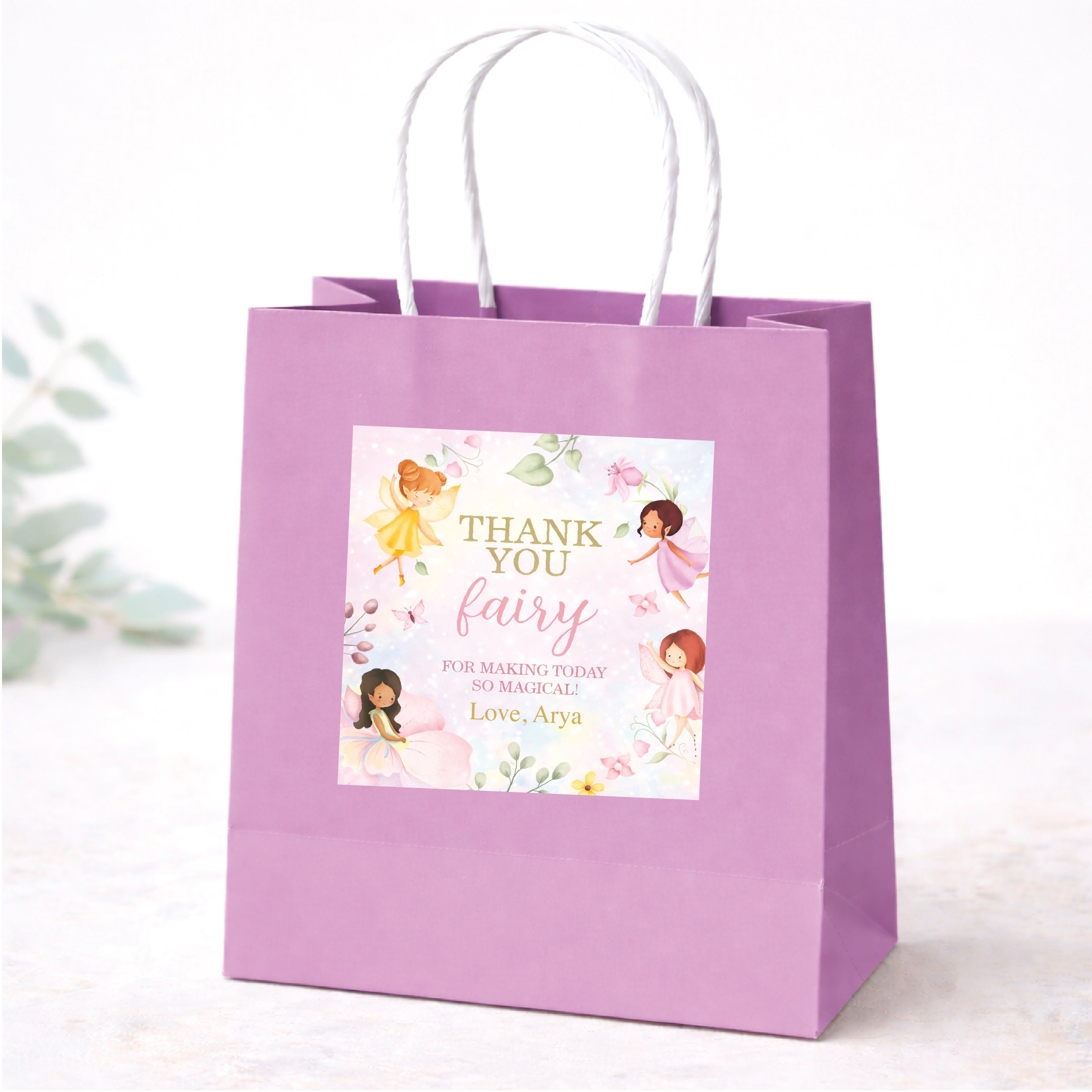 Thank You Sticker (Square) - Fairy